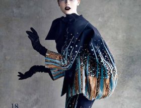 Emma Goune Highlights Couture Fashion in Stunning Mojeh Magazine Editorial