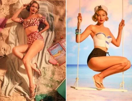 Gigi Hadid teams up with Havaianas for a vintage beach-themed collection