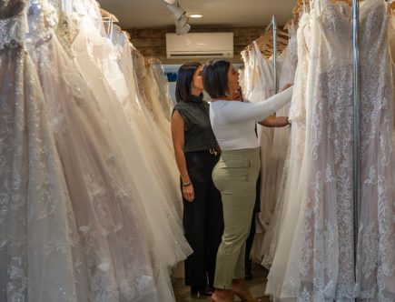 Reformation's Silk Gowns Radiate Romantic Grace