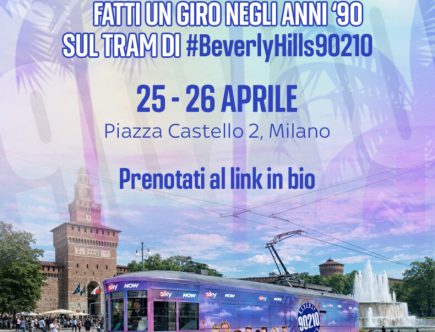 A Milano giunge il tram di Beverly Hills, 90210: un'avventura anni '90 tra ricordi, stile e cultura pop