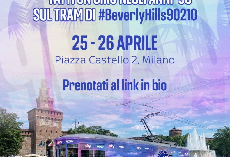 A Milano giunge il tram di Beverly Hills, 90210: un'avventura anni '90 tra ricordi, stile e cultura pop