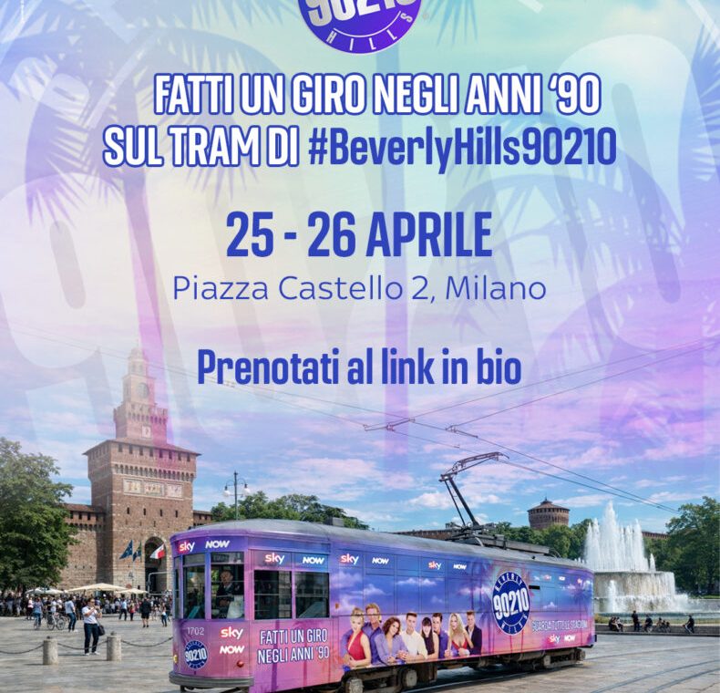 A Milano giunge il tram di Beverly Hills, 90210: un'avventura anni '90 tra ricordi, stile e cultura pop
